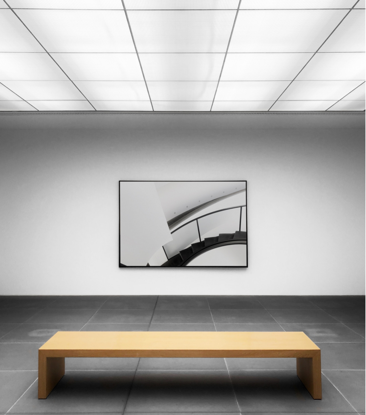 Arte moderno cuadro banco pc