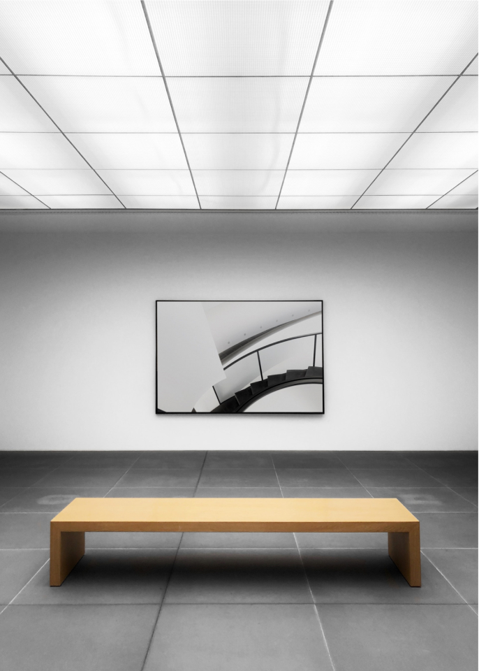 Arte moderno cuadro banco